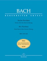 Six Partitas BWV 825-830 piano sheet music cover